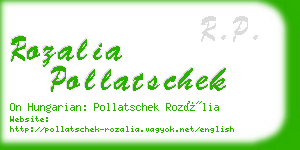 rozalia pollatschek business card